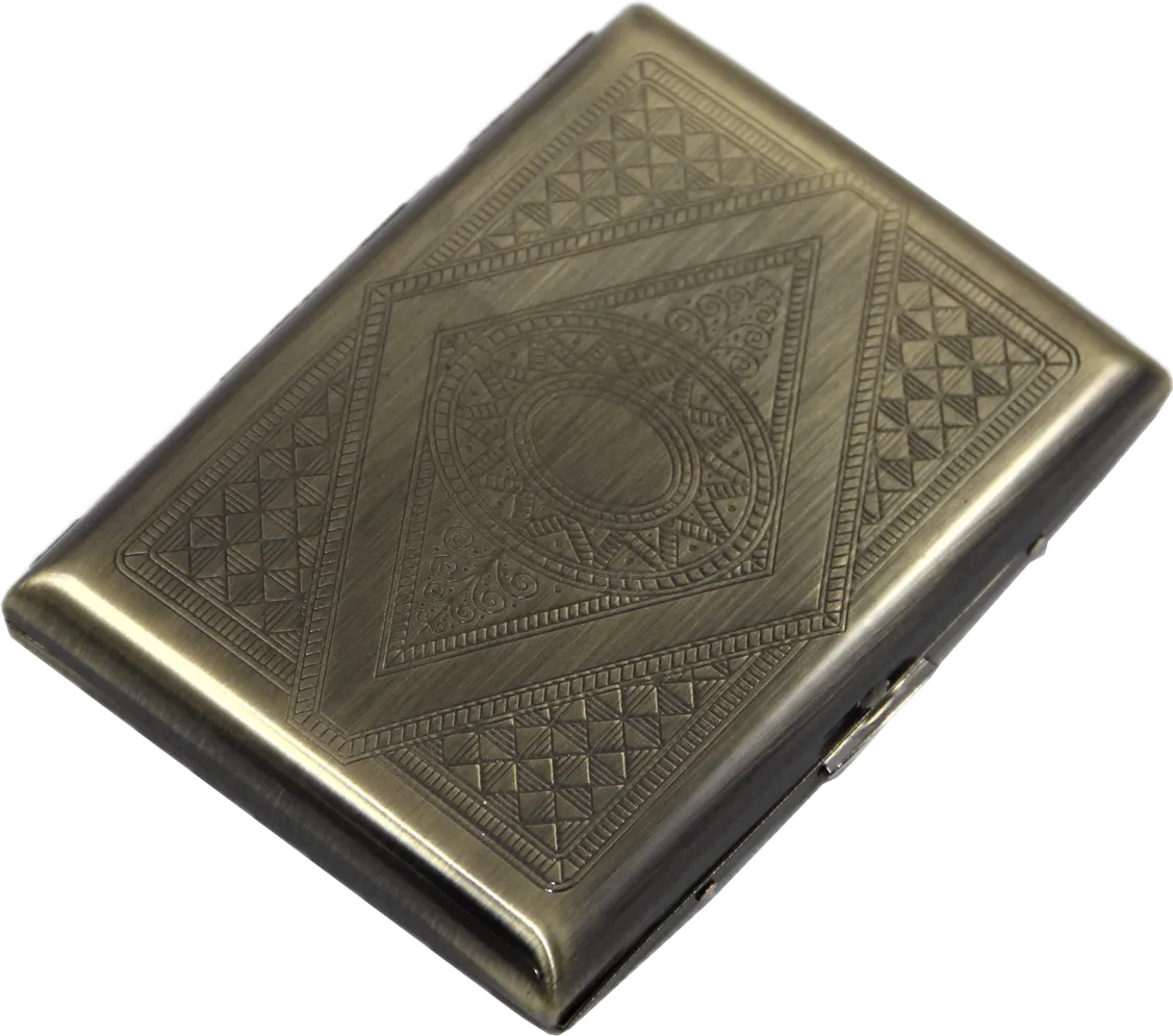 Attuy “Business Singapore” case with a metal look and embossed pattern